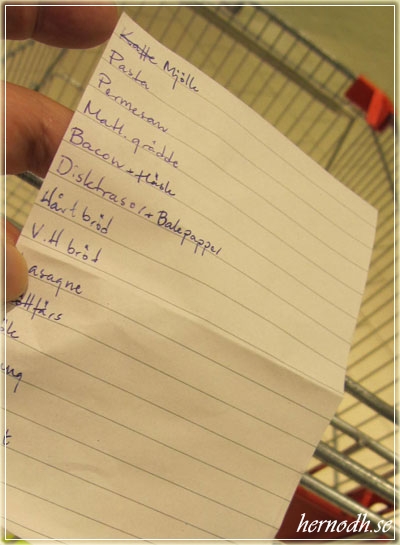 Shoppinglista
